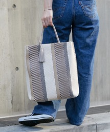 Actually | 2wayストライプトート(トートバッグ)