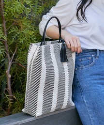 Actually | 2wayストライプトート(トートバッグ)