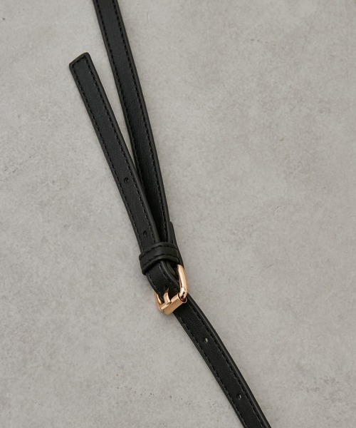 Actually(アクチュアリー)の「2wayストライプトート(トートバッグ・レディース・ブラック/ベージュ・フリー)」の6枚目の写真