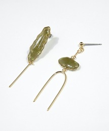 The Rule ザルール : Nacre pieced earring : パール　ピアス