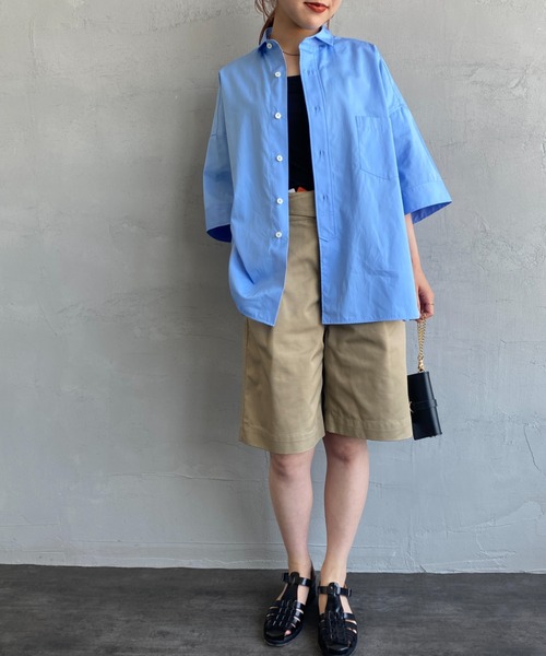 UNIVERSAL OVERALL（ユニバーサルオーバーオール）の「[UNIVERSAL OVERALL/ユニバーサルオーバーオール] 別注 TCツイル グルカショーツ（その他パンツ・レディース・ベージュ/グリーン/ブラック・S/M）」の13枚目の写真