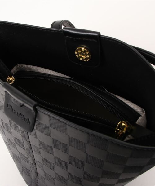 LOPASS(ロパス)の「2wayギンガムチェックバケットショルダーバッグ/ハンドバッグ(ショルダーバッグ・レディース・ベージュ/モカ/アイボリー/ブラック・FREE)」の6枚目の写真