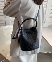 LOPASS（ロパス）の「2wayギンガムチェックバケットショルダーバッグ/ハンドバッグ（ショルダーバッグ）」