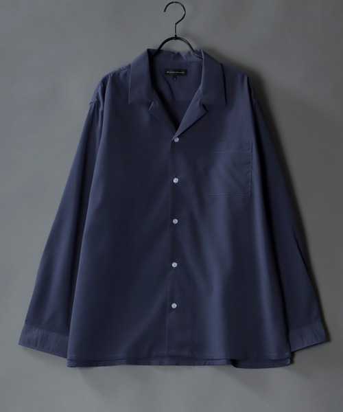 SITRY（シトリー）の「Drape Open Collar Shirt/ドレープ オープン