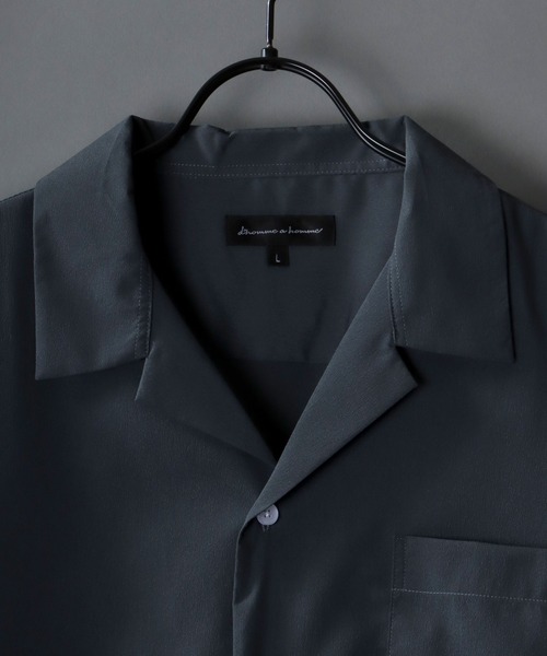トップス drape design open collar shirt SITRY（シトリー）の「Drape Open Collar Shirt/ドレープ