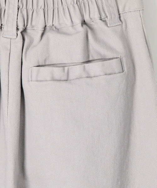 179/WG（イチナナキュウダブルジー）の「タックワイドパンツ／綿ツイル（その他パンツ・レディース・サックスブルー/ブラック/オフホワイト・MEDIUM）」の10枚目の写真
