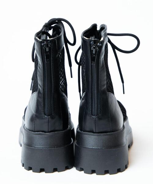 WEGO(ウィゴー)の「WEGO/レースアップブーツサンダル(サンダル・レディース・ブラック・MEDIUM/LARGE)」の16枚目の写真