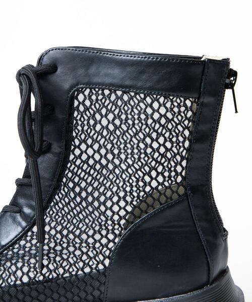 WEGO(ウィゴー)の「WEGO/レースアップブーツサンダル(サンダル・レディース・ブラック・MEDIUM/LARGE)」の20枚目の写真