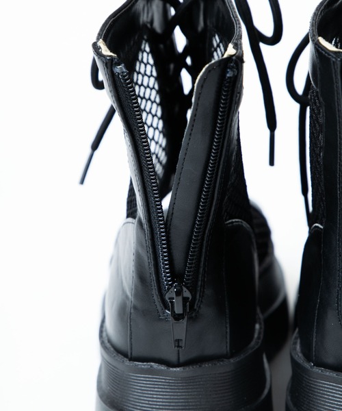 WEGO(ウィゴー)の「WEGO/レースアップブーツサンダル(サンダル・レディース・ブラック・MEDIUM/LARGE)」の7枚目の写真