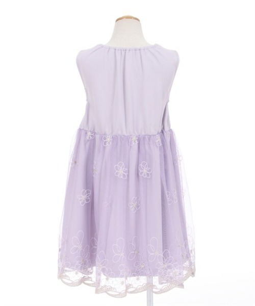 axes femme(アクシーズファム)の「お花刺繍チュールドレスワンピース(ドレス・キッズ・ピンク/ラベンダー・LARGE/MEDIUM/SMALL)」の6枚目の写真