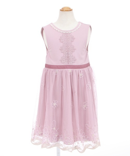 axes femme(アクシーズファム)の「お花刺繍チュールドレスワンピース(ドレス・キッズ・ピンク/ラベンダー・LARGE/MEDIUM/SMALL)」の18枚目の写真