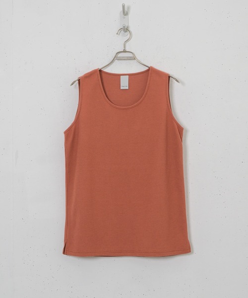 CASPER JOHN(キャスパージョン)の「Waffle layered tank top/ワッフルレイヤードタンクトップ(タンクトップ・メンズ・オレンジ/ブラウン/ホワイト/ブラック/グレイッシュベージュ/ブルー・SMALL/MEDIUM/LARGE)」の21枚目の写真