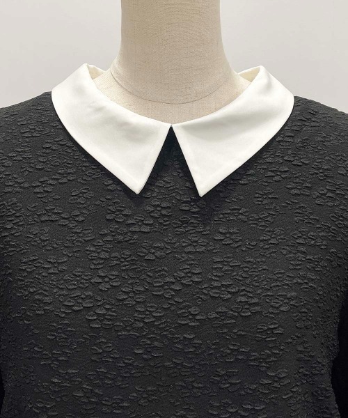 PICCIN(ピッチン)の「ジャガードクレリックペプラムブラウス(シャツ/ブラウス・レディース・ブラック・M)」の22枚目の写真