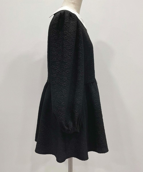 PICCIN(ピッチン)の「ジャガードクレリックペプラムブラウス(シャツ/ブラウス・レディース・ブラック・M)」の20枚目の写真