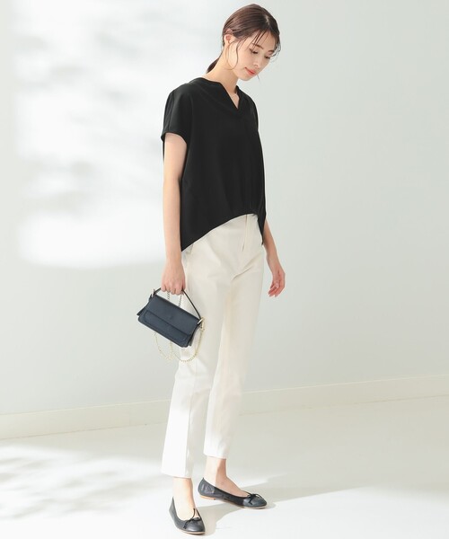 B:MING by BEAMS（ビーミングバイビームス）の「B:MING by BEAMS / フレンチスリーブ ブラウス & スカート セットアップ（セットアップ・レディース・ミント/ホワイト×グレー/ブラック・SMALL/MEDIUM）」の12枚目の写真