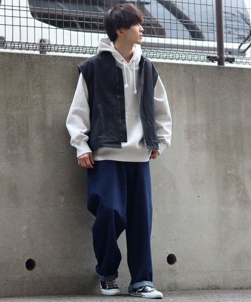 SITRY（シトリー）の「wide silhouette duck vest/ワイドシルエット ダック ベスト（ベスト・メンズ・キャメル/カーキ/ブラック・M/XL/L）」の16枚目の写真
