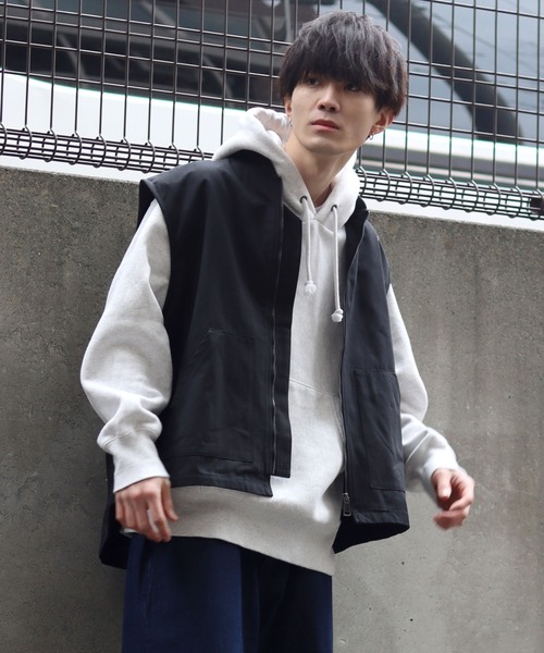 SITRY（シトリー）の「wide silhouette duck vest/ワイドシルエット ダック ベスト（ベスト・メンズ・キャメル/カーキ/ブラック・M/XL/L）」の13枚目の写真