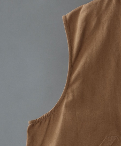 SITRY（シトリー）の「wide silhouette duck vest/ワイドシルエット ダック ベスト（ベスト・メンズ・キャメル/カーキ/ブラック・M/XL/L）」の14枚目の写真