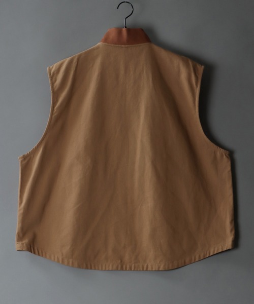 SITRY（シトリー）の「wide silhouette duck vest/ワイドシルエット ダック ベスト（ベスト・メンズ・キャメル/カーキ/ブラック・M/XL/L）」の9枚目の写真