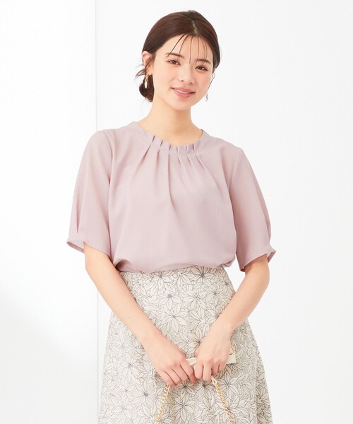 ANY SIS(エニィスィス)の「【美人百花6月号掲載】シアーストライプ ブラウス(シャツ/ブラウス・レディース・ネイビー系/ピンク系/ネイビー系5/ホワイト系5/スカイブルー系・4)」の5枚目の写真