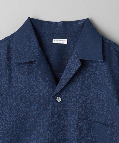BEAUTY&YOUTH UNITED ARROWS（ビューティーアンドユースユナイテッドアローズ）の「【WEB限定】ポリッシュ ジャガード オープンカラーシャツ（シャツ/ブラウス・メンズ・ネイビー/ホワイト/ブラック・S/M/L/XL）」の8枚目の写真