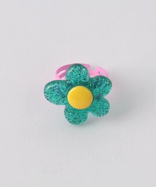 green label relaxing(グリーンレーベルリラクシング)の「<Milk&Soda> デイジー リング / 指輪(リング・キッズ・パープル/ケリー/ホワイト・FREE)」の2枚目の写真