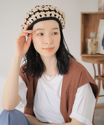 Casselini | 【Casselini/キャセリーニ】クロシェ ベレー帽(ハンチング/ベレー帽)