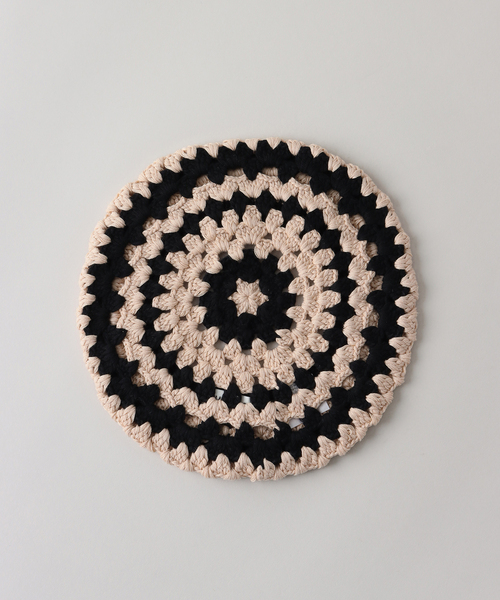 Casselini（キャセリーニ）の「【Casselini/キャセリーニ】クロシェ ベレー帽（ハンチング/ベレー帽・レディース・ベージュ/ブラウン・FREE）」の3枚目の写真