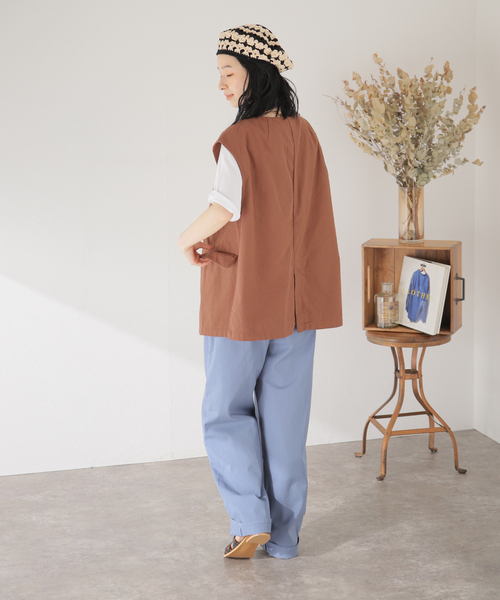 Casselini（キャセリーニ）の「【Casselini/キャセリーニ】クロシェ ベレー帽（ハンチング/ベレー帽・レディース・ベージュ/ブラウン・FREE）」の6枚目の写真