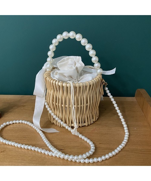 TONE SELECT GOODS（トーンセレクトグッズ）の「Liaa/パール かごバッグ（かごバッグ・レディース・その他1/その他2・FREE）」の10枚目の写真