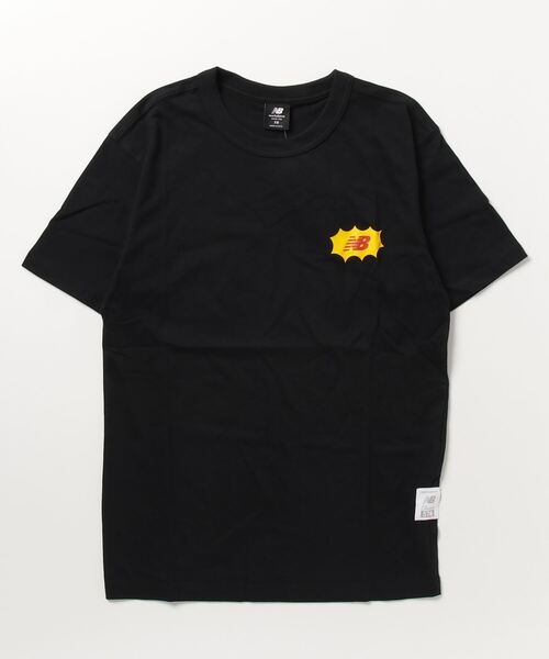 NEW BALANCE(ニューバランス)の「ニューバランス New Balance 574ショートスリーブTシャツ(Tシャツ/カットソー・メンズ・ホワイト/ブラック・L/S/LL/M)」の2枚目の写真