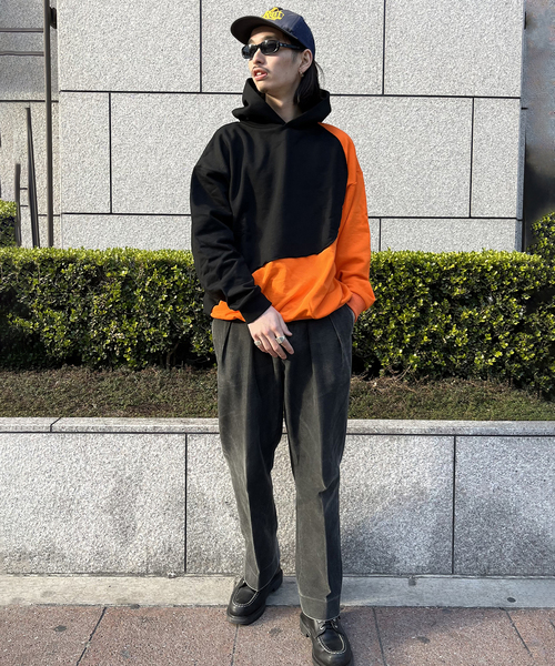 Oriens JOURNAL STANDARD(オリエンス ジャーナルスタンダード)の「カラーブロックフーディ/COLOR BLOCK HOODIE(パーカー・メンズ・ライトブルー/ブラック/レッド・MEDIUM/LARGE)」の16枚目の写真