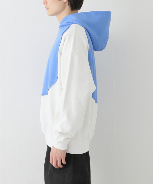 Oriens JOURNAL STANDARD(オリエンス ジャーナルスタンダード)の「カラーブロックフーディ/COLOR BLOCK HOODIE(パーカー・メンズ・ライトブルー/ブラック/レッド・MEDIUM/LARGE)」の14枚目の写真