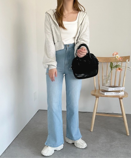 apres jour（アプレジュール）の「袖ボリュームジップパーカー【ZOZOTOWN限定アイテム】（パーカー・レディース・オフホワイト/ライトピンク/ナチュラル・フリー/X-LARGE）」の16枚目の写真