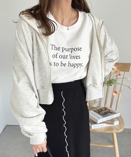 apres jour（アプレジュール）の「袖ボリュームジップパーカー【ZOZOTOWN限定アイテム】（パーカー・レディース・オフホワイト/ライトピンク/ナチュラル・フリー/X-LARGE）」の18枚目の写真