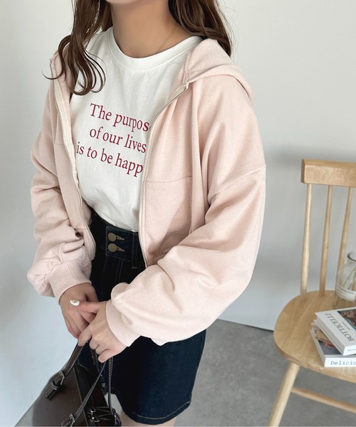 apres jour（アプレジュール）の「袖ボリュームジップパーカー【ZOZOTOWN限定アイテム】（パーカー・レディース・オフホワイト/ライトピンク/ナチュラル・フリー/X-LARGE）」の22枚目の写真