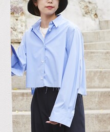 5525Gallery | SHIRT Firsthand by 5525GALLERY/シャツファーストハンド5525ギャラリー SHT FH クロップシャツ2 / レギュラーカラーシャツ(シャツ/ブラウス)