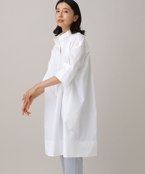 BARNYARDSTORM(バンヤードストーム)の「Aラインシャツワンピース(シャツワンピース・レディース・ブルー/ホワイト・0/1)」の5枚目の写真