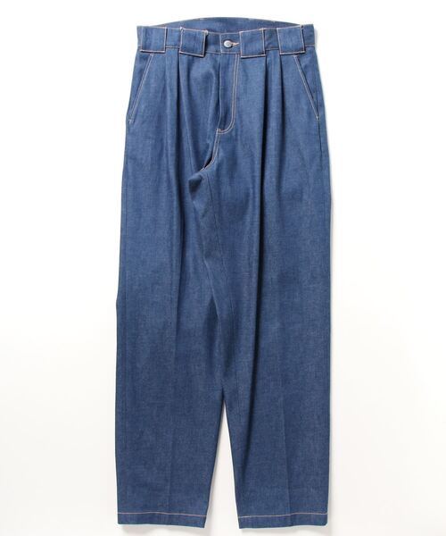 E.TAUTZ（イートウツ）の「【E.TAUTZ】PLEATED CHORE TROUSERS (INDIGO)（デニムパンツ・メンズ・インディゴブルー・30）」の5枚目の写真