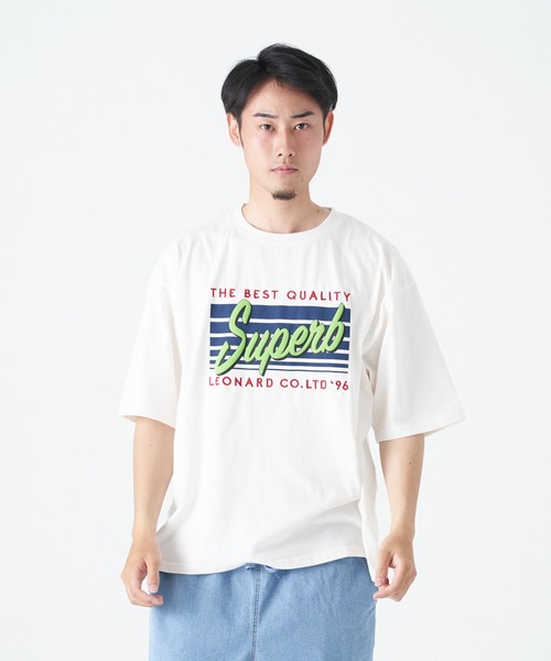 CORISCO(コリスコ)の「発泡、刺繍 SUPERB 半袖BIG TEE(M1)(Tシャツ/カットソー・メンズ・ブラック/ブルー/ライトグレー/レッド/グリーン/ホワイト・MEDIUM/LARGE/X-LARGE)」の2枚目の写真