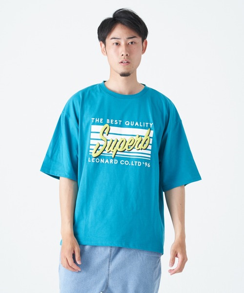 CORISCO(コリスコ)の「発泡、刺繍 SUPERB 半袖BIG TEE(M1)(Tシャツ/カットソー・メンズ・ブラック/ブルー/ライトグレー/レッド/グリーン/ホワイト・MEDIUM/LARGE/X-LARGE)」の5枚目の写真