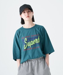 発泡、刺繍 SUPERB 半袖BIG TEE(M1)