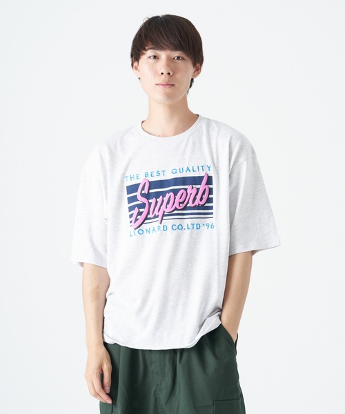CORISCO(コリスコ)の「発泡、刺繍 SUPERB 半袖BIG TEE(M1)(Tシャツ/カットソー・メンズ・ブラック/ブルー/ライトグレー/レッド/グリーン/ホワイト・MEDIUM/LARGE/X-LARGE)」の3枚目の写真