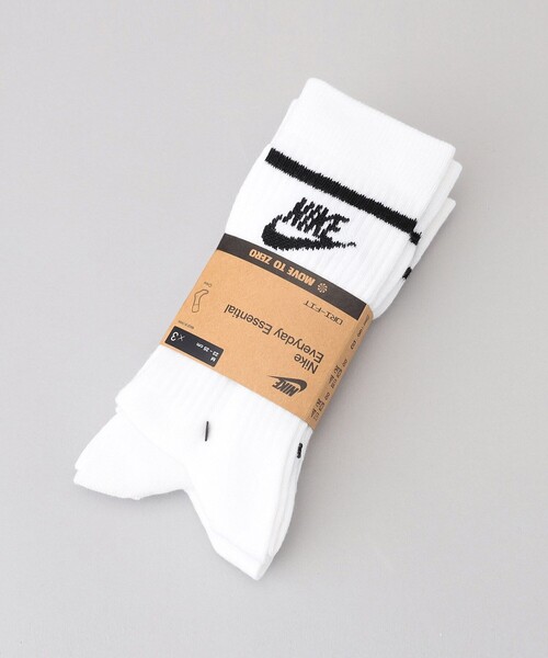 NIKE（ナイキ）の「NIKE/ナイキ エブリデイエッセンシャルクルーソックス（ソックス/靴下・レディース・ホワイト・ﾌﾘ-）」の4枚目の写真