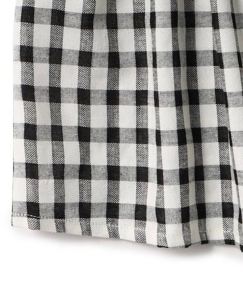 SHOO・LA・RUE(シューラルー)の「◆【110-140cm】ギンガムチェックセットアップ(セットアップ・キッズ・ブラック系1/ライトグリーン系1・11/12/13/14)」の5枚目の写真
