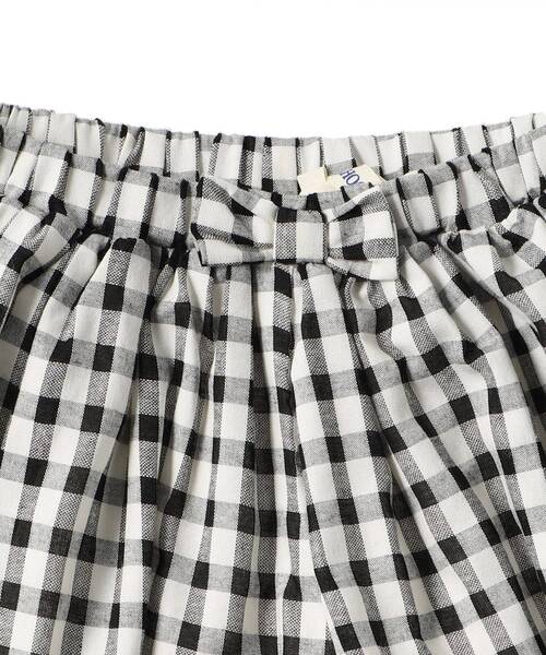 SHOO・LA・RUE(シューラルー)の「◆【110-140cm】ギンガムチェックセットアップ(セットアップ・キッズ・ブラック系1/ライトグリーン系1・11/12/13/14)」の11枚目の写真