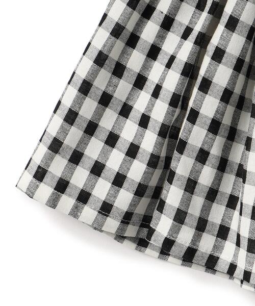 SHOO・LA・RUE(シューラルー)の「◆【110-140cm】ギンガムチェックセットアップ(セットアップ・キッズ・ブラック系1/ライトグリーン系1・11/12/13/14)」の13枚目の写真