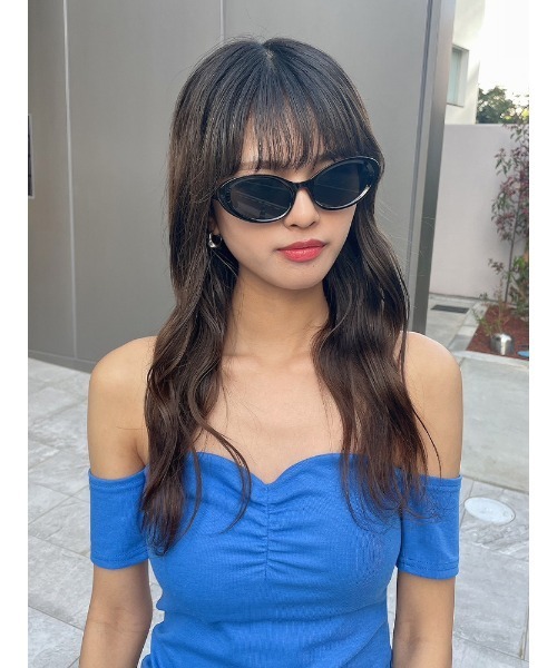 ENVYM（アンビー）の「オーバルサングラス（サングラス・レディース・アイボリー/ブラック・FREE）」の9枚目の写真