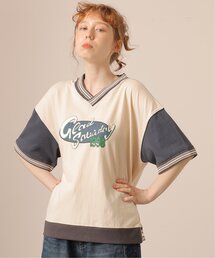 DOUBLE NAME（ダブルネーム）の「配色ラインリブTEE（Tシャツ/カットソー）」