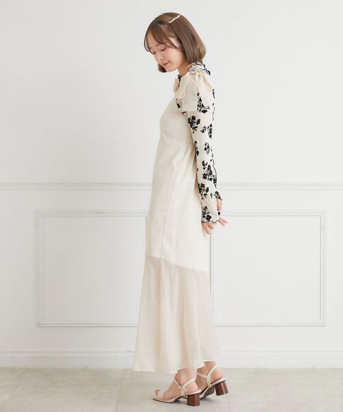 ems excite（エムズエキサイト）の「リボンキャミOP（ワンピース・レディース・ナチュラル/ブラック/ピンク・FREE）」の5枚目の写真